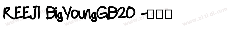 REEJI BigYoungGB20 字体转换